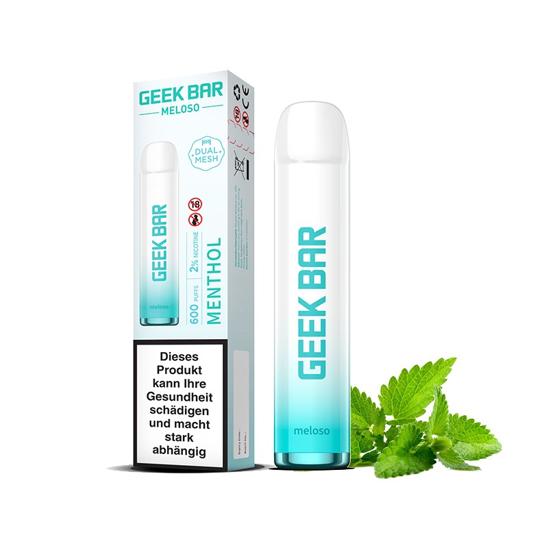 Geek Bar Meloso Wegwerp Vape - Menthol: Frisse Innovatie in Amsterdam’s Duurzame Vape-markt