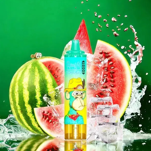 Fumot RandM Tornado 15000 Vape-Apparaat - Watermeloen Ijs: Een Verfrissende Revolutie in Vaping