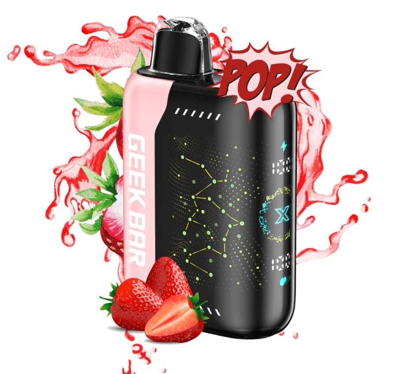 Ontdek de Geek Bar Pulse X 25000 Puffs Vape - aardbei b-pop: Een Smaakexplosie voor de Amsterdamse Vaping Scene in 2025