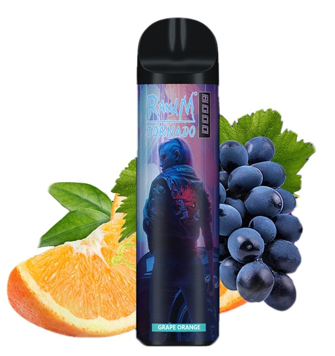 RandM Tornado 8000 Puffs Vape-apparaat - Druif Sinaasappel: Een Smaakvolle Revolutie in de Nederlandse Vaping Scene