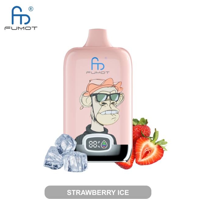 Fumot Original RandM Digital Box 12000 Vape-apparaat - aardbeien ijs: Een smaakvolle revolutie voor vapen in Nederland