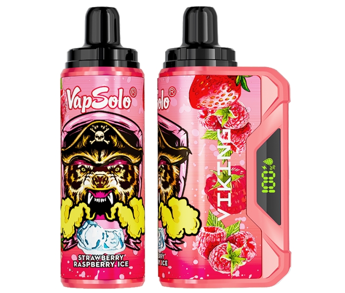 VapSolo VIKING 12000 Puffs Wegwerp Damp - Aardbei Frambozen IJs: Een Smaakvolle Revolutie in de Nederlandse Vape-Wereld van 2025