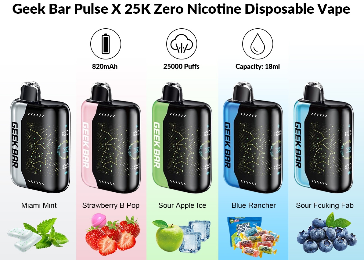 Ontdek de Geek Bar Pulse X 25000 Puffs Vape - aardbei b-pop: Een Smaakexplosie voor de Amsterdamse Vaping Scene in 2025