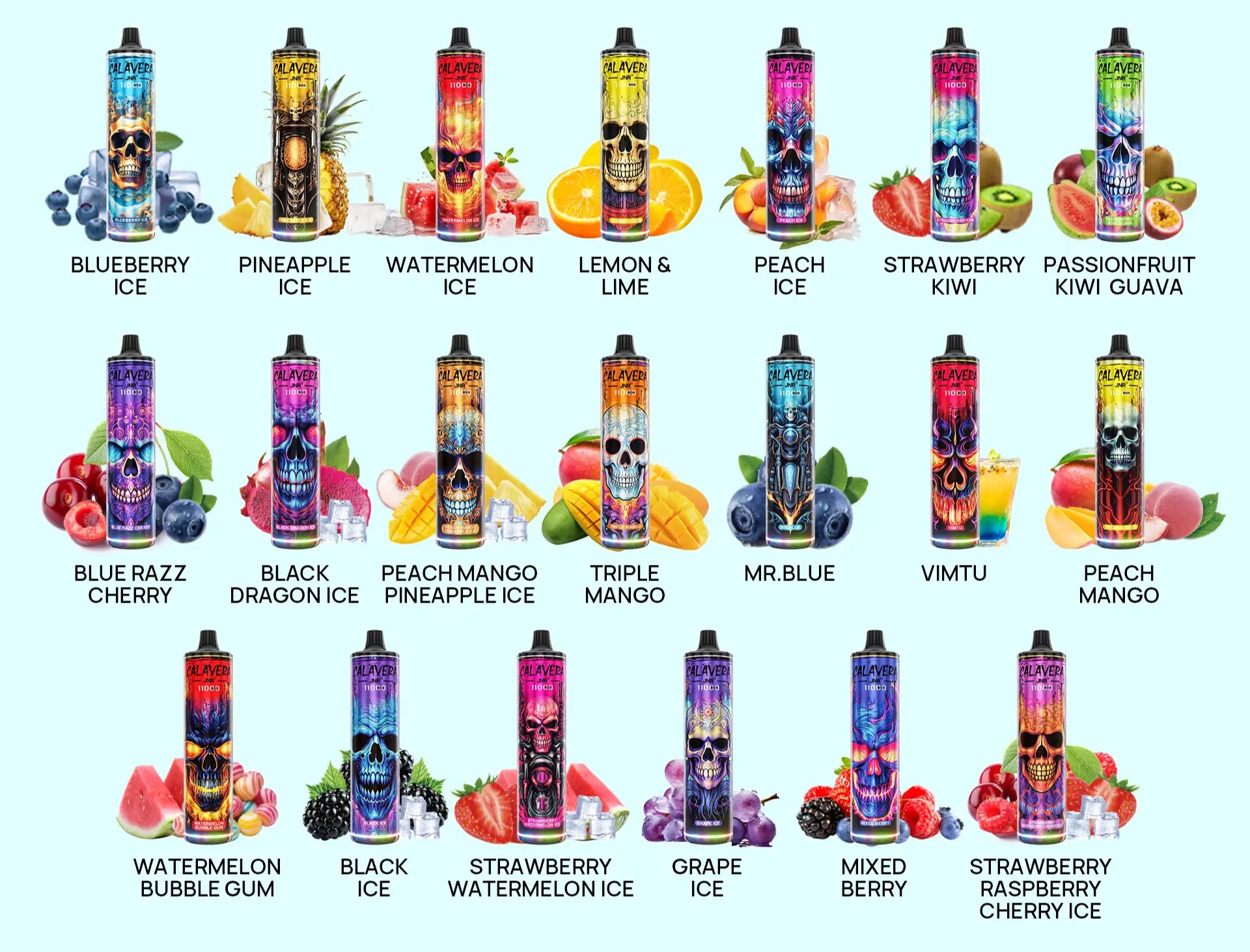 Ontdek de JNR CALAVERA 11000 Puffs Vape - watermeloen ijs: Een Revolutie in Vapen
