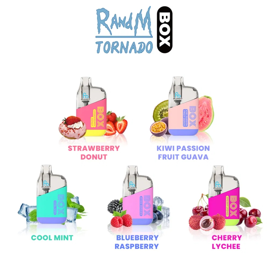 Fumot Original RandM Tornado Box 10000 Vape - bosbessen ijs: Een Verfrissende Revolutie in de Nederlandse Vape-Wereld