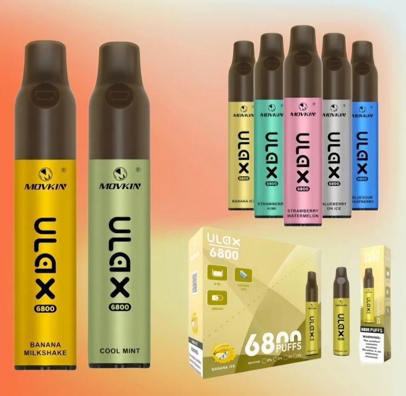 RandM Movkin Ulax 6800 (keramische spoel) Vape - perzik mango: Een Smaakvol Avontuur in de Nederlandse Vape-Wereld