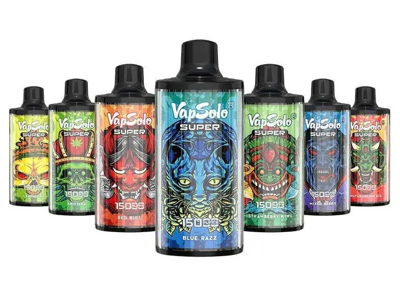 VapSolo SUPER 15000 Puffs Vape - blauwe razernij: Een Explosie van Smaak en Stijl voor de Nederlandse Vaper in 2025