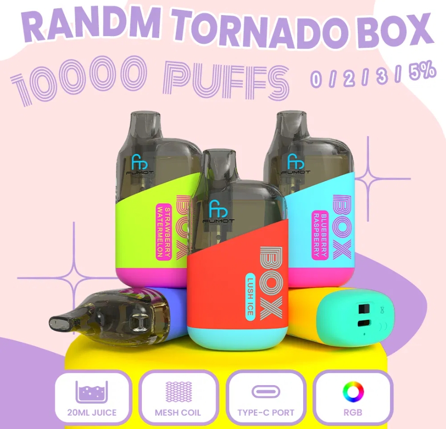 Fumot Tornado Box 10000 Puffs Vape: Een Smaakvolle Revolutie met Weelderig IJs