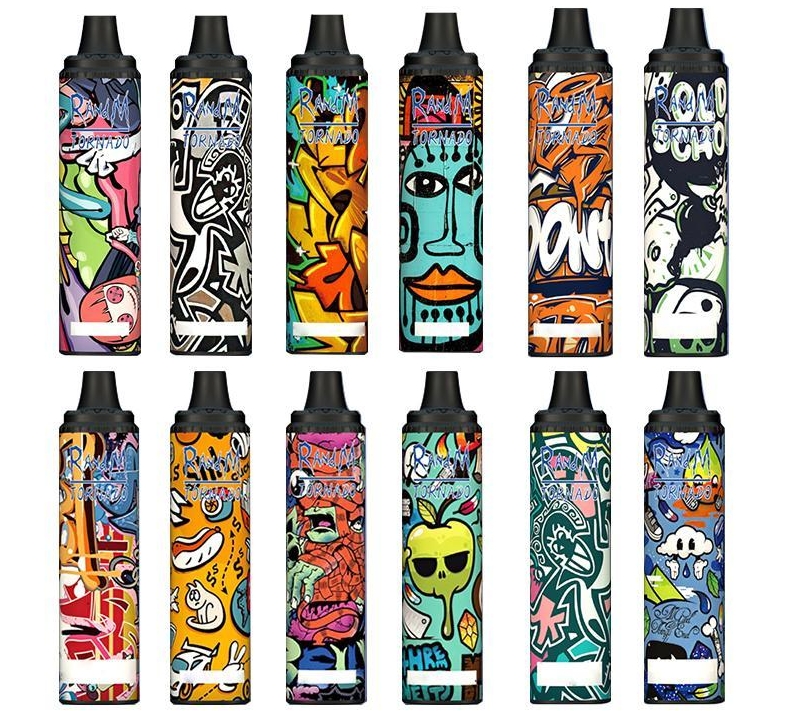 RandM Tornado 6000 Puffs Vape - Kegelen: Een Kleurrijke Explosie van Smaak en Stijl