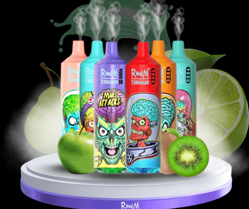 Fumot RandM Tornado 9000 Pro Vape - Kersenbes: Een Meesterwerk voor de Moderne Vaper