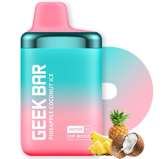 Geek Bar DF8000 Puffs Vape - Ananas Kokosijs: Een Tropische Smaakexplosie voor de Moderne Vaper