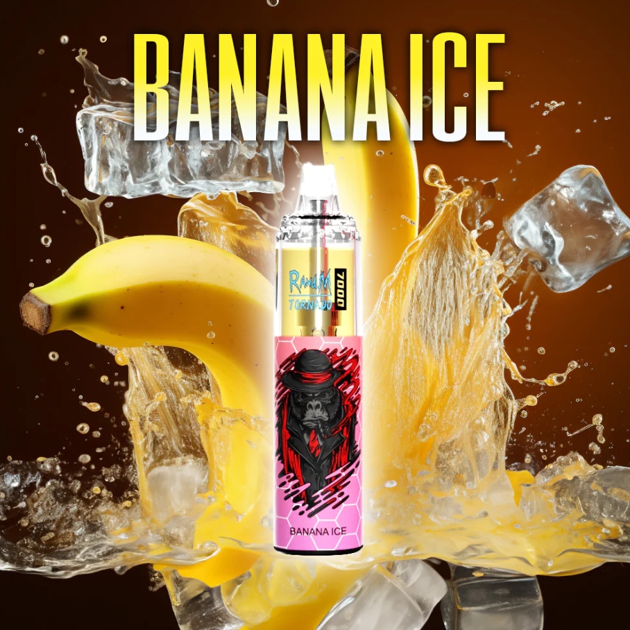 RandM Tornado 7000 Vape Apparaat - Bananen ijs: Een Tropische Sensatie voor de Belgische Vaper in 2025!