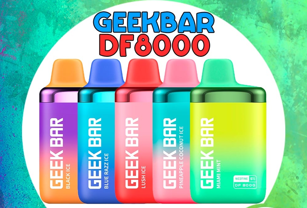 Geek Bar DF8000 Puffs Vape - Ananas Kokosijs: Een Tropische Smaakexplosie voor de Moderne Vaper