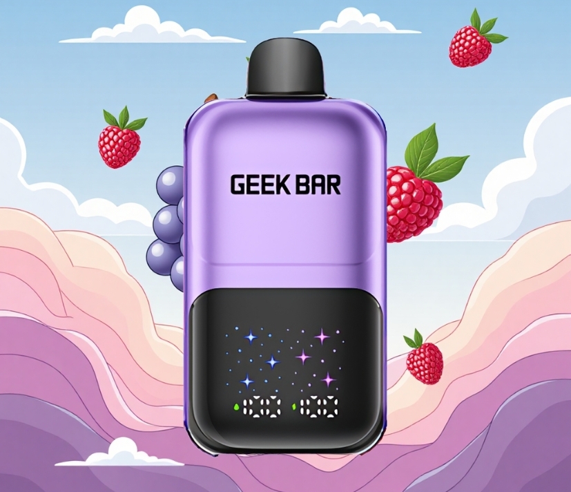 GEEK BAR 2GO 50000 Puffs Vape – Druif & Framboos: De nieuwe standaard in de Nederlandse vape-scene