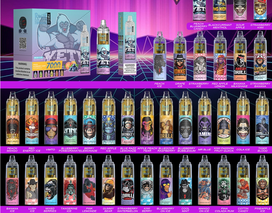 RandM Tornado 7000 Vape Apparaat - Bananen ijs: Een Tropische Sensatie voor de Belgische Vaper in 2025!